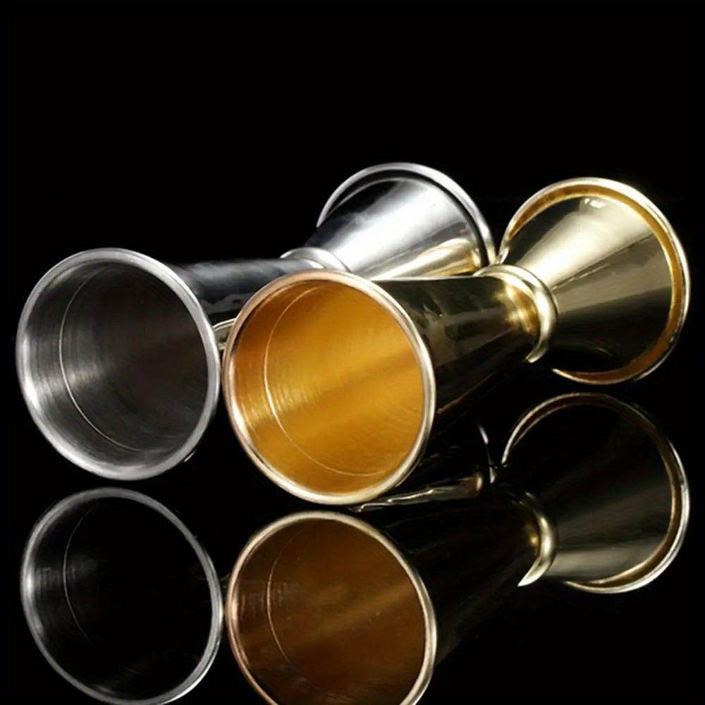 1PC Double Cocktail Jigger Duální design s měřítkem uvnitř nerezové ocelové tyče odměrky Japonský jigger