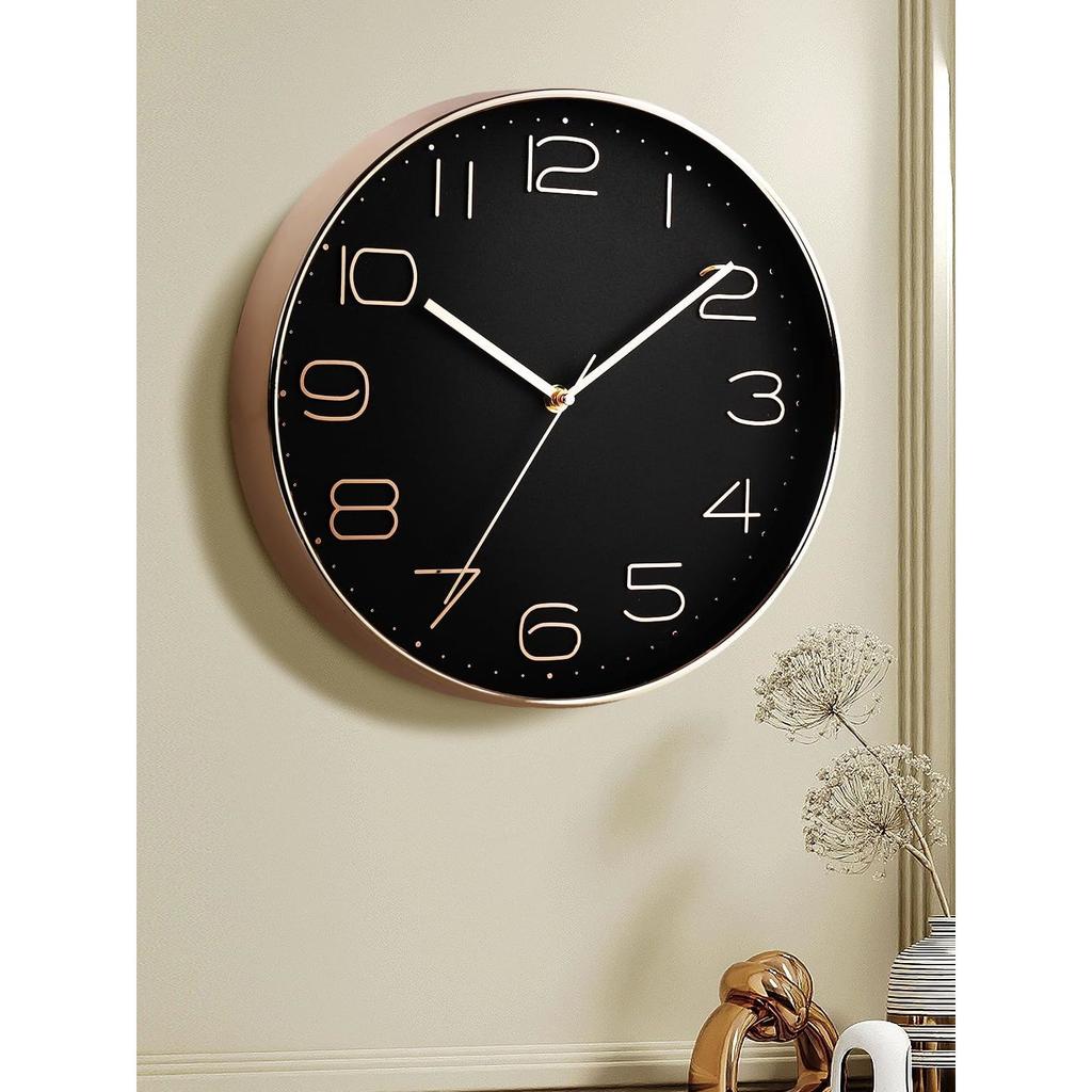 Luxury Finish Modern Wall Clock with Silent Non-Ticking Quartz Sweep Movement – 1pc|12 Inch|Decorative Clock for Home, Office