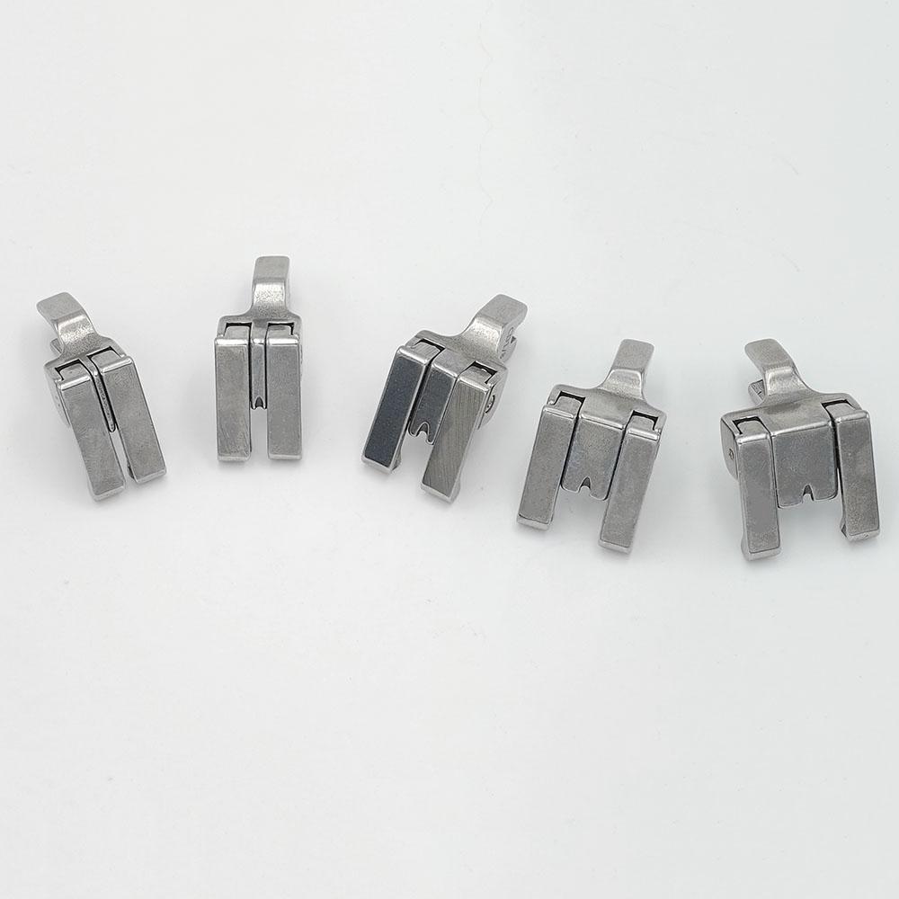 1PC Steel Double Compensating Presser Foot Industrial Sewing Machine Right&Left top stitching CD1/32'' 1/16'' 1/8'' 3/16'' 1/4''