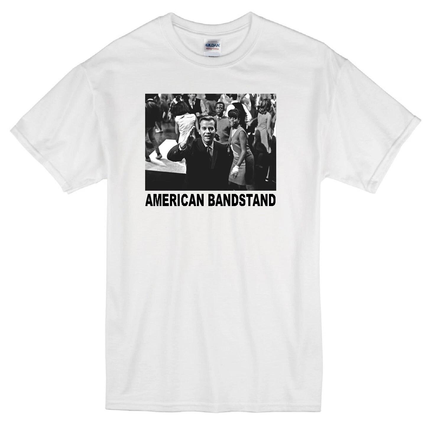 

AMERICAN BANDSTAND DICK CLARK DANCE MUSIC TEENAGER 1960 S RETRO TV WHITE T-shirt 2XL