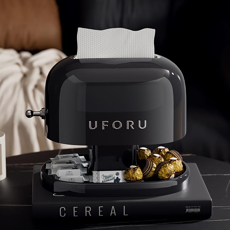 1pc Retro Tissue Box Double-layer Tissue Boxwith Storage Tray Jewelry Watch Organizer Home Living Room Desktop Napkin container