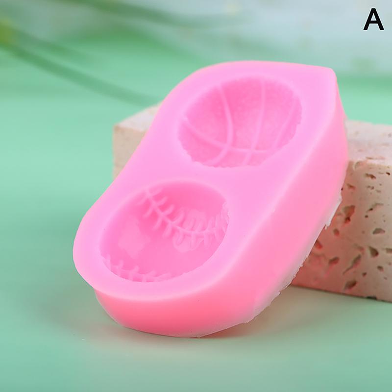 

1 шт., силиконовая форма для баскетбола, бейсбола, волейбола, футбола, сделай сам, форма для выпечки кексов, помадка, инструмент для декора выпечки торта A