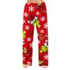 Women's Christmas Print Flannel Pajama Pants Loose Fit Sleep Bottoms for Holiday Lounging