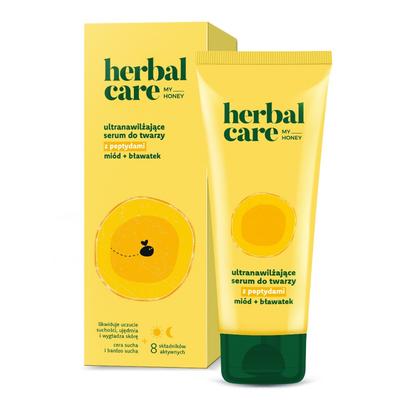Moisturizing Serum for the Face with Peptides Herbal Care 50 Ml