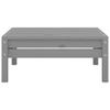 4 Piece Garden Lounge Set Solid Pine Wood Grey