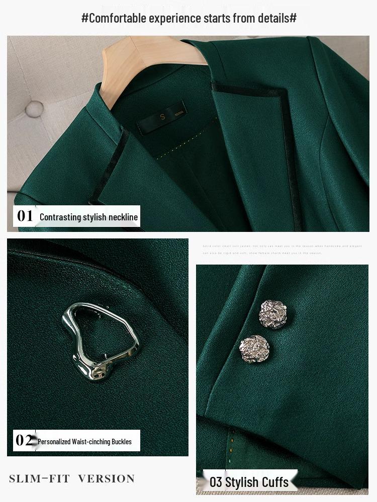 High-End Women's Slim Fit Blazer Suit Set for Spring & Autumn
