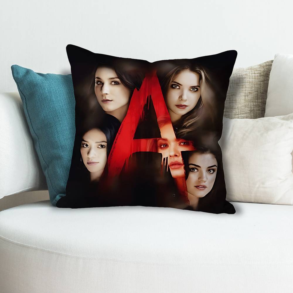 PPretty Little LLiars TV Anime Celebrity Merchandise AllMatch Printed Pillow Case Sofa Car Office Room Decoration Protector