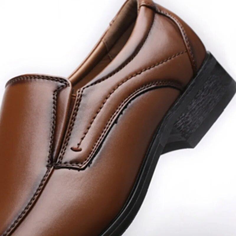 Luxury Shoes For Men Leather Shoes Square Toe Shoes Vintage Slip-On Leather Loafers Outdoor Casual Shoe Zapatos De Hombre