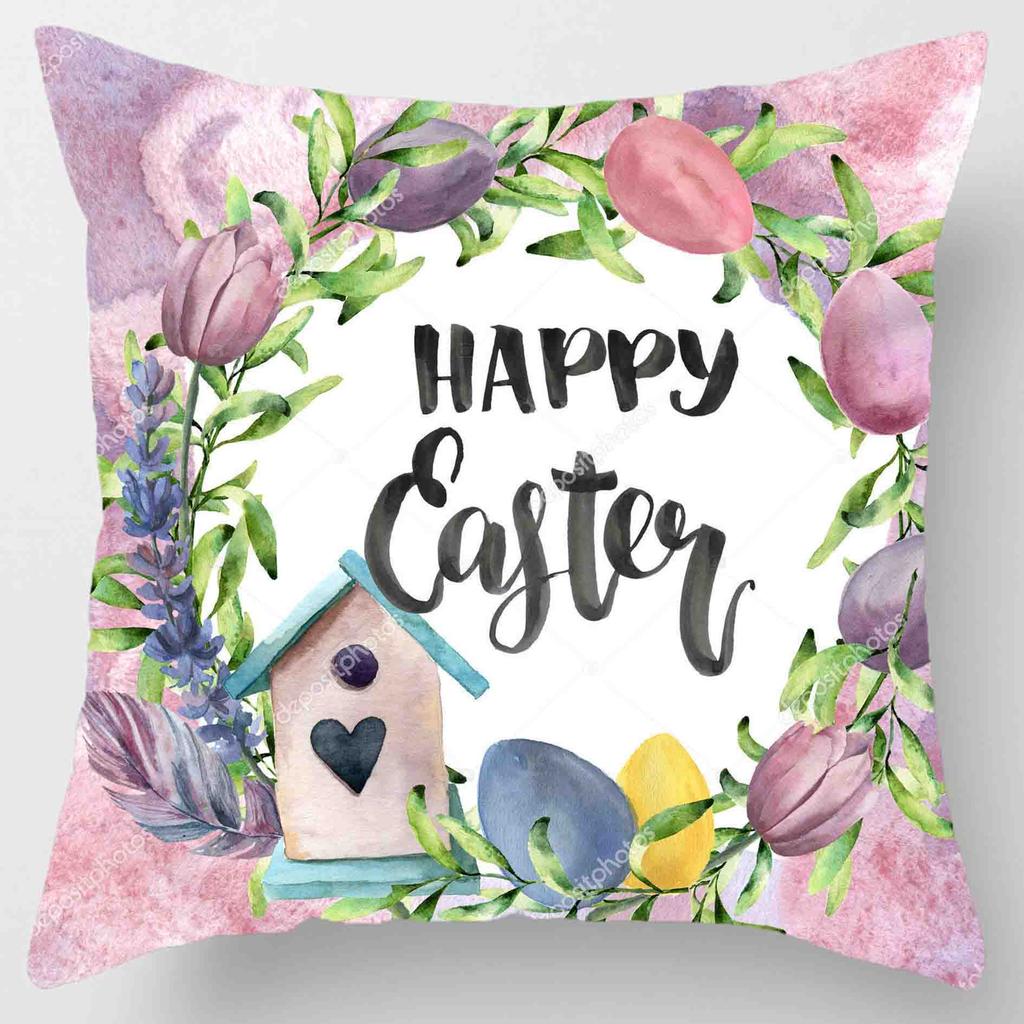 2024 new Easter pillowcase Home decoration bed sofa cushion pillow case