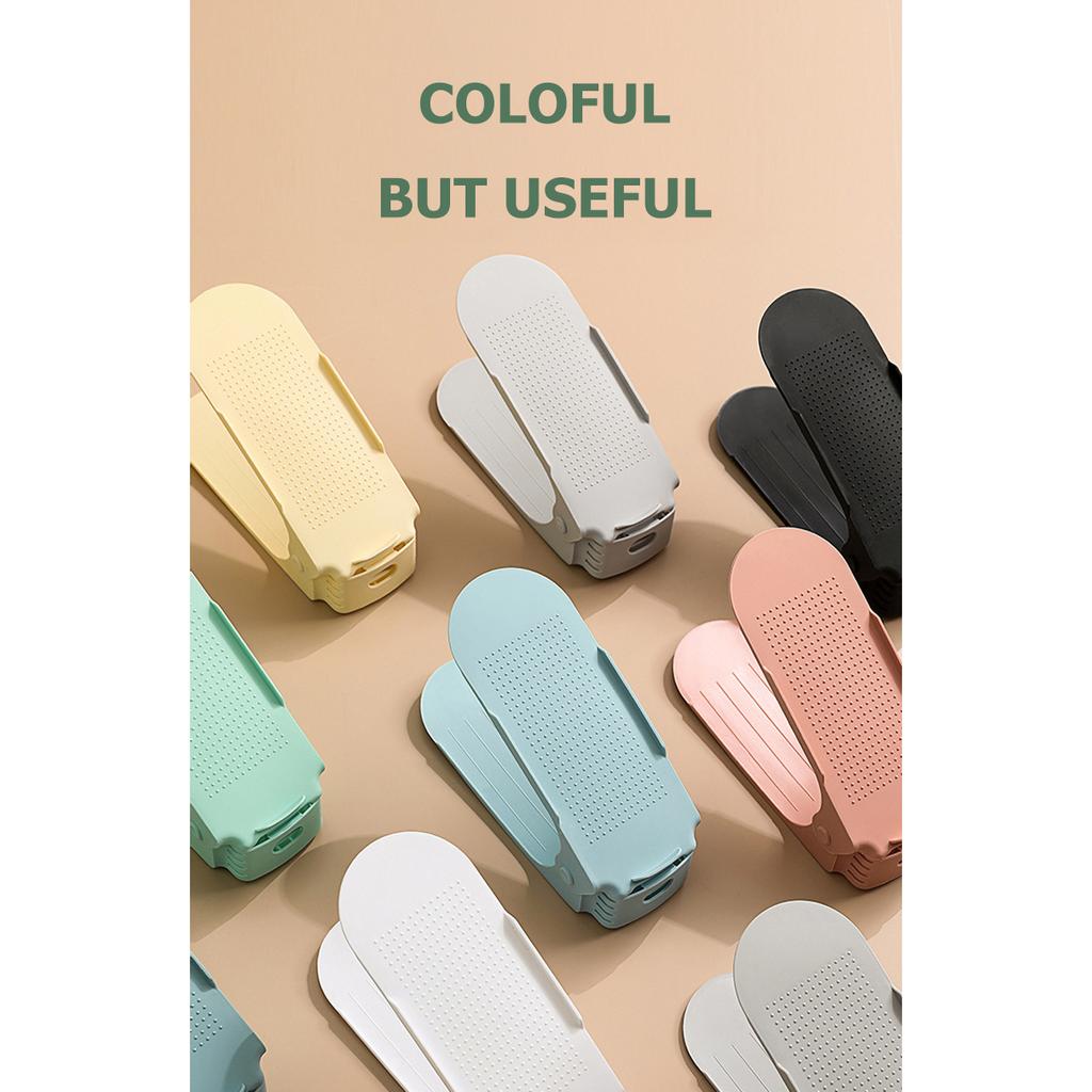 Nastavitelný úložný prostor Dvouvrstvý zesílený botník Vrstvená podpěra bot Stojan na boty na domácí ubytovně Úložný regál do botníku