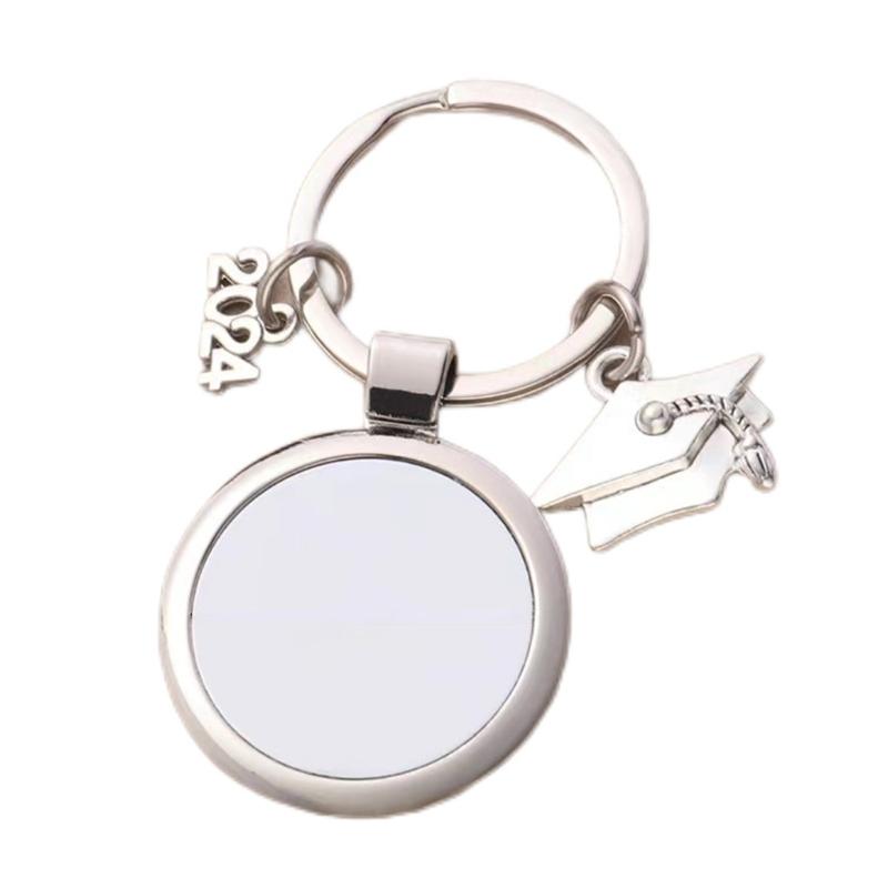 Стильный металлический брелок для любителей DIY Сублимационный заготовка брелка Подарок на выпускной 1