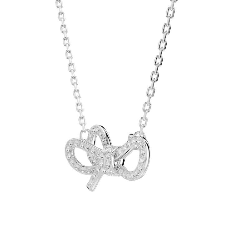 Swarovski Lifelong Bow Design Necklace Unisex necklace Silver 5743577