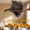 19-49 inch Extendable Feather Duster Handheld Bendable Ostrich Feather Duster Multipurpose Home Cleaning Tool for Ceiling Fan