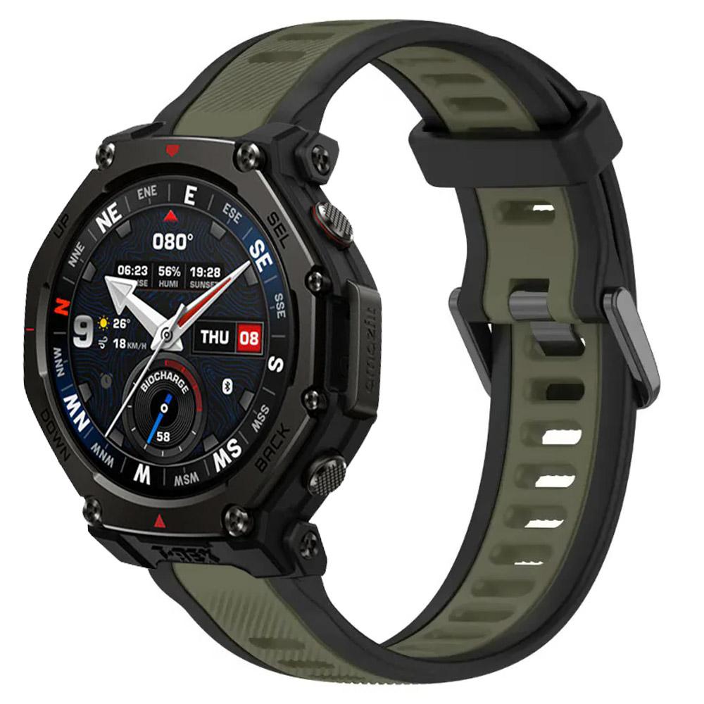 18/20/22mm Sports Silicone Strap for Amazfit T-Rex3 Pro 48mm 44mm Comfortable Breathable Wristband for Amazfit Helio/Balance 2-1