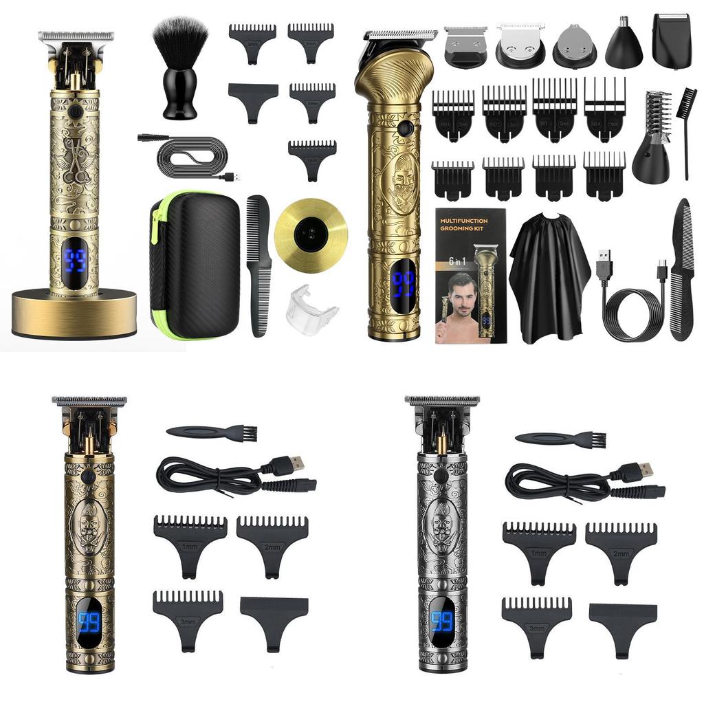 Metal Hair Clipper For Men Rechargeable Electric Hair Trimmer For Home Use