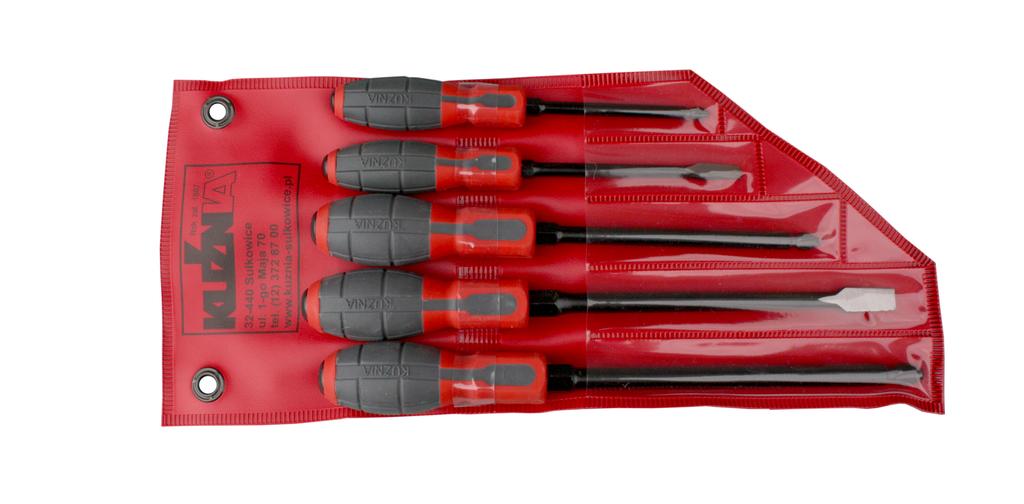 Set Of 5 Screwdrivers 2-Flat 3-Cross - Wk 9373