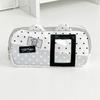 INS Style Cat Shape Pencil Case with Photo Window Portable Pencil Pouch Large Capacity Stationery Bag Students