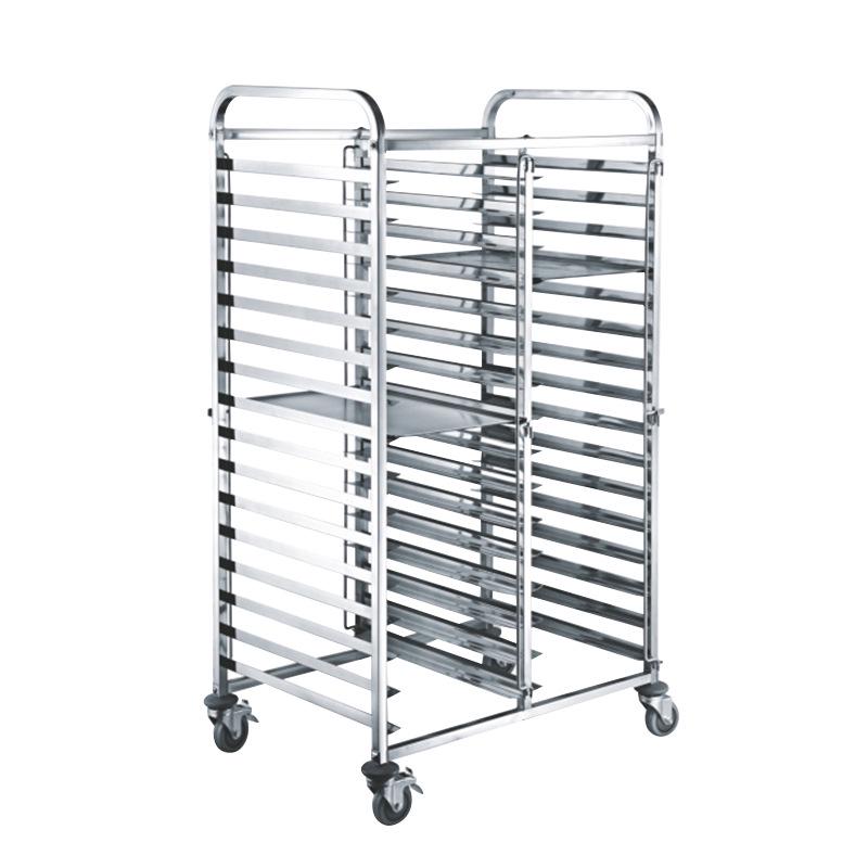 Stainless Steel Baking Pan Rack Trolley for Bread and Toast Drying