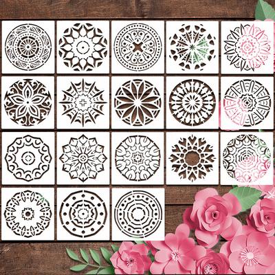 Original, 18 Blatt/Set, Zirkuläre Mandala-Malvorlage, Handgeschriebene Poster-Malvorlage, Kreative Malvorlage, Tierthema