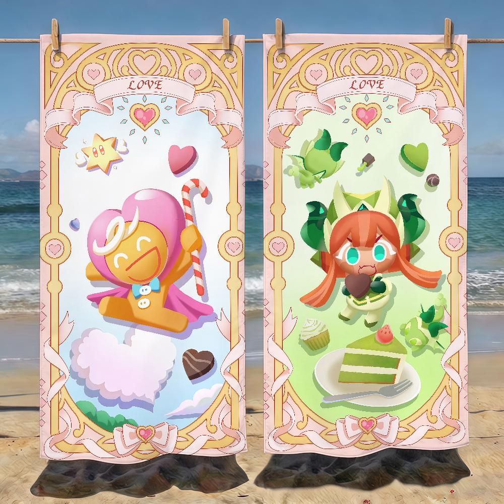 Game C-Cookie cartoon Run K-KingdomS Towel Soft Pool Gift For Travel Gym Shower Camping Quick Dry Sports Beach Towels