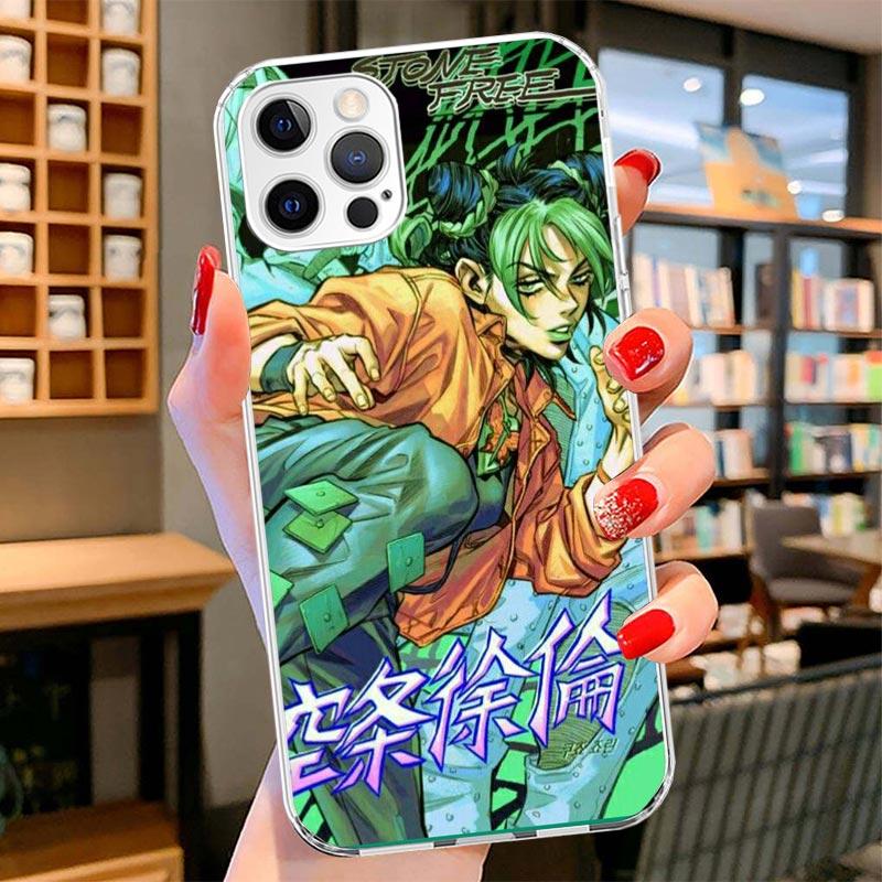 JoJo Bizarre Adventure Jolyne Cujoh Cover Phone Case For iPhone 16 17 Air 15 14 Pro Max 16E Phone Case 13 Mini 12 11 7 SE 8 Prin
