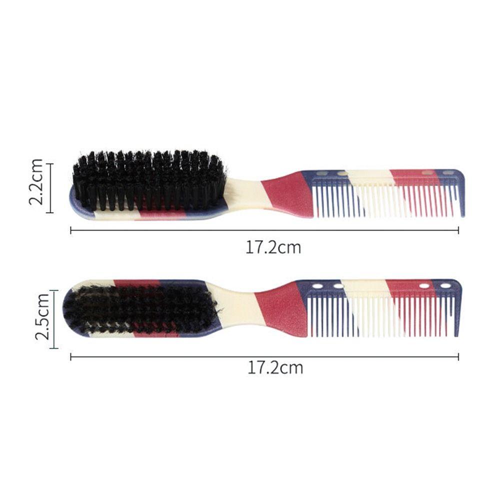 2Pcs Hair Styling Double-sided Comb Black Small Hair Comb Durable Hair Brush  Barber