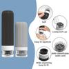 סט 1 60/90 מ"ל בקבוקי נסיעות מסיליקון עמידים לדליפה רב-פעמיים לאחסון קרם פנים, תחליב, קרם הגנה, בקבוק אחסון נייד למילוי חוזר, ריק לכלי רחצה