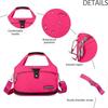 Womens Bag Nylon Waterproof Tote Bag Lightweight Travel Messenger Bag With Multi Pockets Casual Shoulder Bag Red