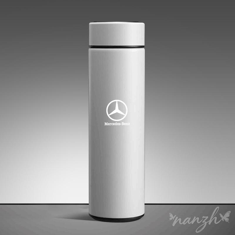 Accesorios para Llavero D7 Para Mercedes Benz AMG W203 W206 W220 W205 W211 W212 W201 W210 GLC Termo para Coche Taza Antifugas Botella Portátil
