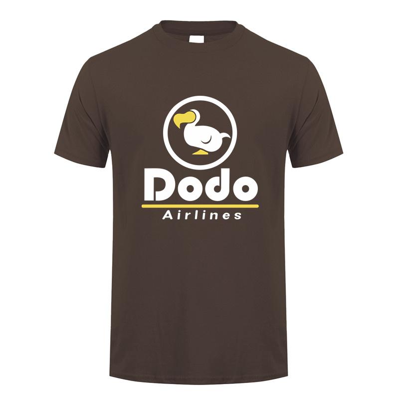 Dodo Airlines T-Shirt Sommer Herren Cool Baumwolle Kurzarm Dodo T-Shirts Unisex Geschenk Oberteile Tee LH-367