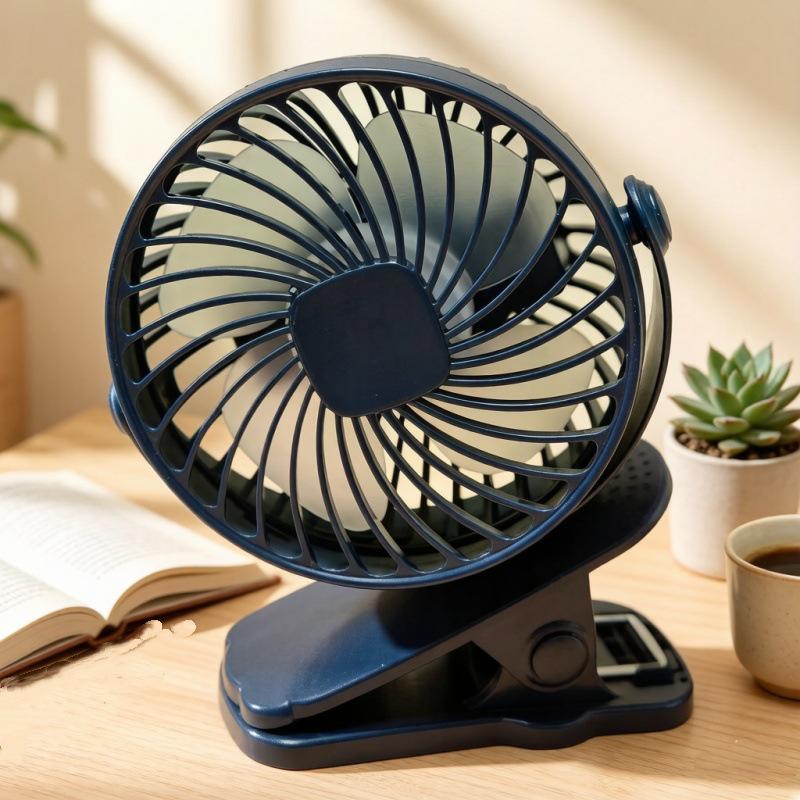 

Compact Wall-Mounted Desktop USB Fan with Battery Charging - Silent for Home or Office Rechargeable Version