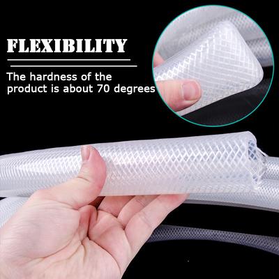 1 Meter Innendurchmesser 4/5/6/8mm Lebensmittelechter Silikonschlauch Flexibler Bier Kaffee Milchschlauch Hochdruck Geflochtener Silikonschlauch