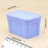 1/12 Miniature Storage Box with Lid Collections Mini Organizer Ornament for Micro Landscape DIY