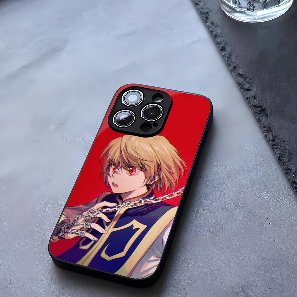 Anime Hunter X Hunters Kurapika Phone Case Tempered Glass For IPhone 17 13 14 16 12 15 11 Pro Max Plus Mini X XR SE2020 Coque
