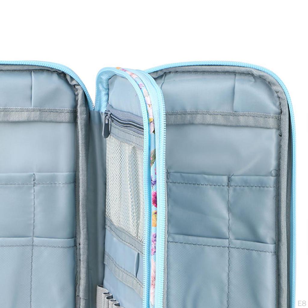 Custodia Organizzatore per Uncinetti con Custodia per Ferri da Maglia Porta Accessori Vuoto per Cucito