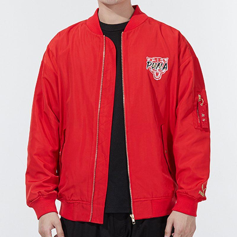 Puma Jackets Men's Red Baseball Collar Moderate Other 534668-11