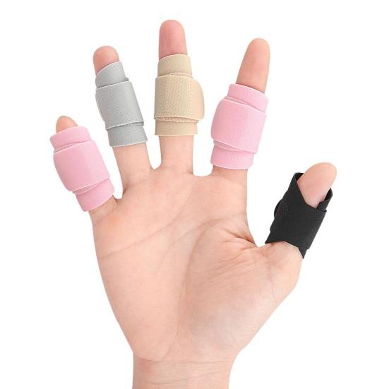 5Pcs Sports Finger Sleeves Adjustable Arthritis Pain Relief Finger Brace Splint Breathable Finger Guard