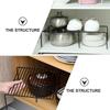 Retractable Shelf Kitchen Counter Expandable Rack Cabinet Organizer Cabinets Stackable Shelves