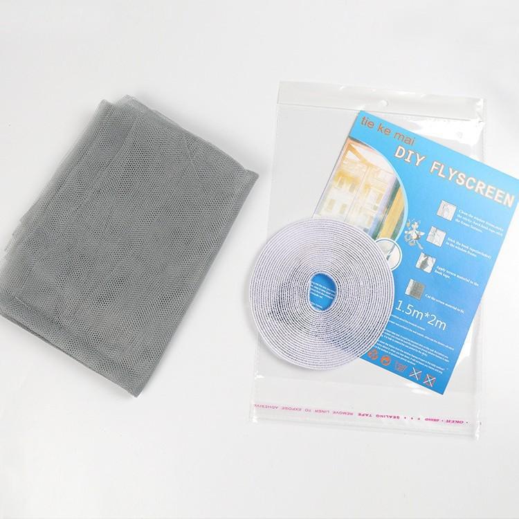 

Polyester Mesh Anti-Mosquito Window Screen with Magic Sticker for Easy Self-Installation - Dense, Invisible & Breathable 1.3x1.5