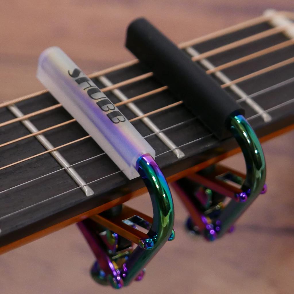 SHUBB C1pB Guitar Capo, Officially Distributed In Japan, Paua Pearl Black Sleeve for Steel String