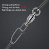 Steel Hooked Lure Connecting Ring Snap Rolling Oval Split Rings Jig Connector Bearing Swivel