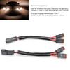 2pcs LED Work Light Socket Wiring Harness 2‑Lead 2Pin Male To Female Universal for Car