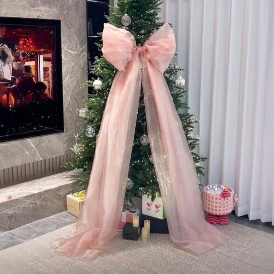 Pandantiv Fundă Coadă Lungă Fundă Extra Mare Decor Fundă Tulle Flexibil Nuntă Petrecere Crăciun Geam Mașină Decor Gazon