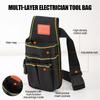 Electrician Bag Utility Belt Tool Holder Bag Heavy-Duty Thicken Adjustable Organizer For Construction Automotive Repair