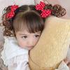 2PCS New Baby Wig Hairpin Cute Children Sweet Girls Bowknot Hairclip Princess Curly JK Bow Hair Accessories
