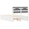 Bed Frame with Upholstered Headboard Light Grey 120 x 190 cm
