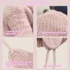 Teddy Fleece Bonnet Caps Warm Beanies Cap Fashion Winter Plush Hat  Women