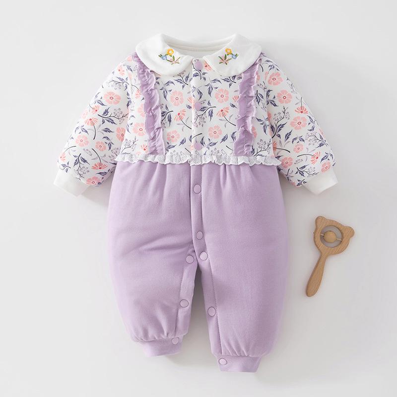 Super Cute Baby Cotton-Padded Quilted Romper Jacket for Autumn/Winter