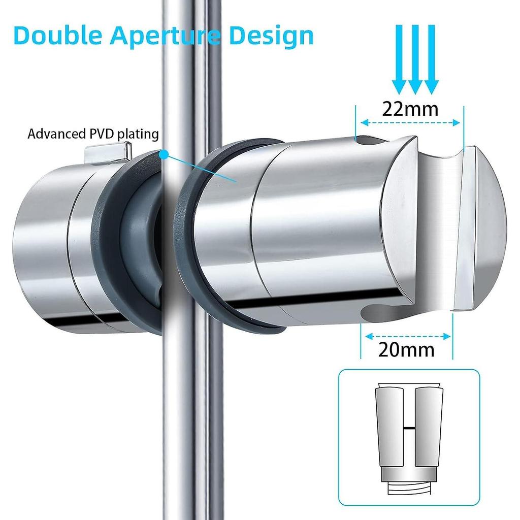 Shower head bracket, 18-25mm adjustable bracket