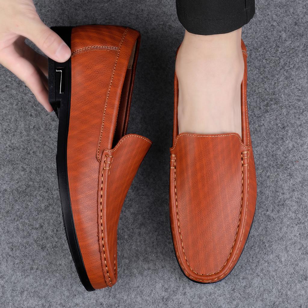 Fashion Men Loafers Luxury Casual Leather Shoe Moccasins Slip-On Casual Driving Shoes for Men Handmade Oxford Shoe Dress Shoes Man Shoes